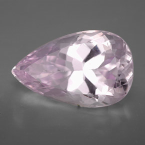 Kunzita rosa natural de 11,22 ct, en forma de pera, VVS