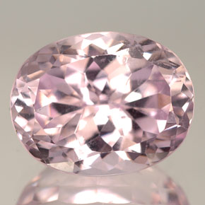 Kunzita rosa natural de 10,19 ct, corte óvalo, VVS