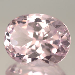 Kunzita rosa natural de 10,19 ct, corte óvalo, VVS
