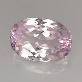 Kunzita Rosa natural de 22.17 ct, Corte Óvalo, VVS
