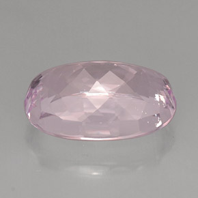 Kunzita Rosa natural de 22.17 ct, Corte Óvalo, VVS