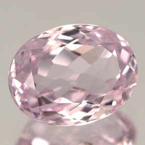 Kunzita rosa natural de 2,34 ct, corte óvalo, VS
