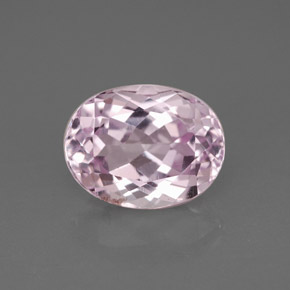 Kunzita rosa natural de 3,10 ct, corte óvalo, VS