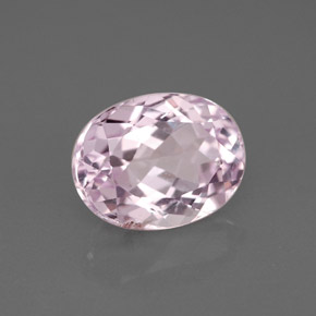 Kunzita rosa natural de 3,10 ct, corte óvalo, VS