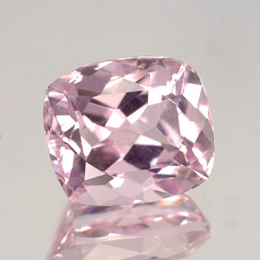 Kunzita rosa natural de 4,31 ct, corte cojín, VVS-VS
