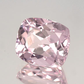 Kunzita rosa natural de 4,31 ct, corte cojín, VVS-VS