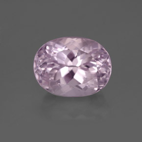 Kunzita rosa natural de 5,38 ct, corte óvalo, VS