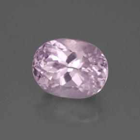 Kunzita rosa natural de 5,38 ct, corte óvalo, VS