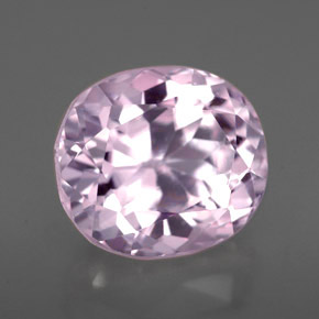 Kunzita rosa natural de 5,36 ct, corte óvalo, VVS