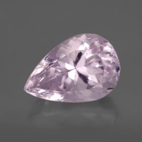 Kunzita rosa natural de 7,39 ct, en forma de pera, VS-SI