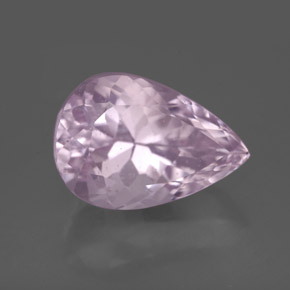 Kunzita rosa natural de 7,39 ct, en forma de pera, VS-SI