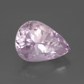 Kunzita rosa natural de 6,29 ct, en forma de pera, VVS
