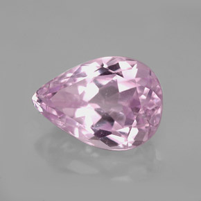 Kunzita rosa natural de 5,26 ct, en forma de pera, VS-SI