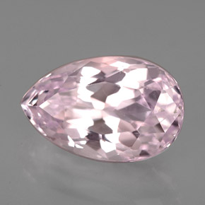 Kunzita Rosa natural de 5.35 ct, En forma de pera, VVS
