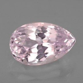 Kunzita Rosa natural de 5.35 ct, En forma de pera, VVS
