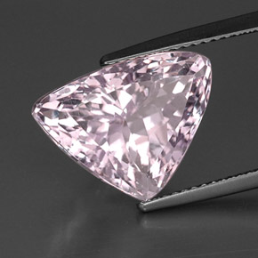 Kunzita rosa natural de 10,63 ct, forma elegante, VS
