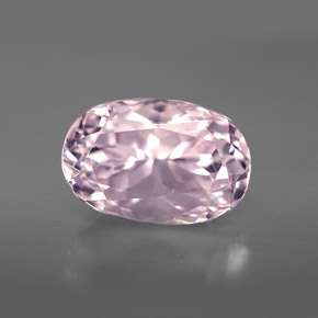 Kunzita rosa claro natural de 6,74 ct, corte óvalo, VVS-VS