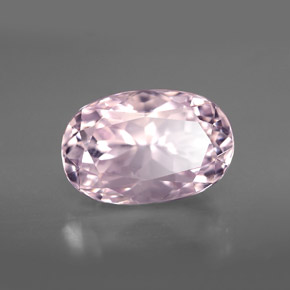 Kunzita rosa claro natural de 6,74 ct, corte óvalo, VVS-VS