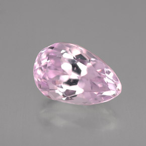Kunzita rosa natural de 3,54 ct, en forma de pera, VS