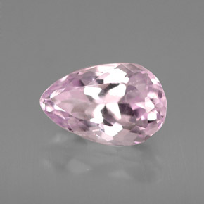 Kunzita rosa natural de 3,54 ct, en forma de pera, VS