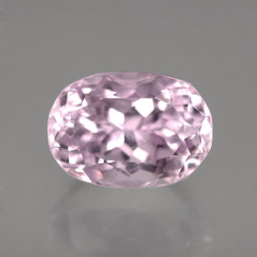 Kunzita rosa natural de 5,63 ct, corte óvalo, VVS-VS