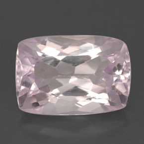 Kunzita rosa natural de 7,47 ct, corte cojín, VS