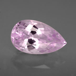 Kunzita rosa natural de 5,35 ct, en forma de pera, VVS-VS