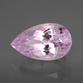 Kunzita rosa natural de 5,35 ct, en forma de pera, VVS-VS