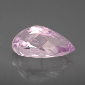 Kunzita rosa natural de 5,35 ct, en forma de pera, VVS-VS