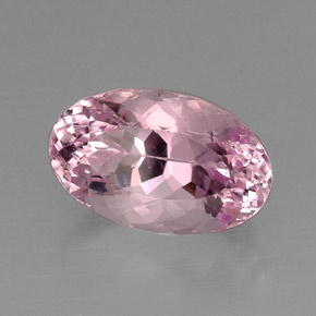 Kunzita rosa natural de 13,47 ct, corte óvalo, VVS-VS