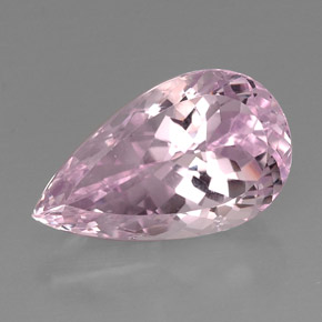 Kunzita Rosa natural de 22.51 ct, En forma de pera, VVS