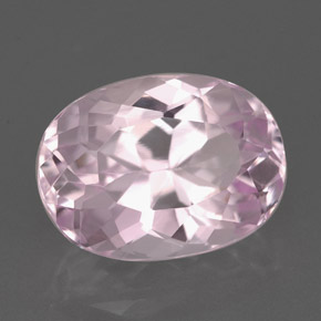 Kunzita rosa natural de 5,90 ct, corte óvalo, VVS