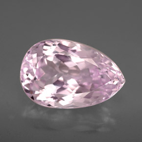 Kunzita rosa natural de 6,92 ct, en forma de pera, VVS
