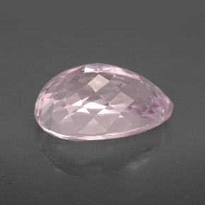 Kunzita rosa natural de 6,92 ct, en forma de pera, VVS