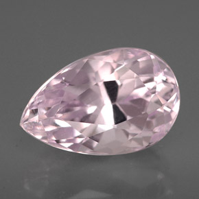 Kunzita rosa natural de 3,83 ct, en forma de pera, VVS