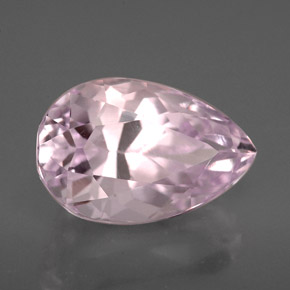 Kunzita rosa natural de 3,83 ct, en forma de pera, VVS
