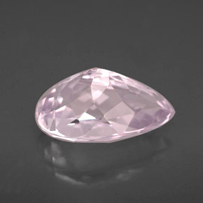 Kunzita rosa natural de 4,09 ct, en forma de pera, VVS