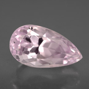 Kunzita Rosa natural de 5.54 ct, En forma de pera, VVS-VS