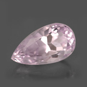 Kunzita Rosa natural de 5.54 ct, En forma de pera, VVS-VS