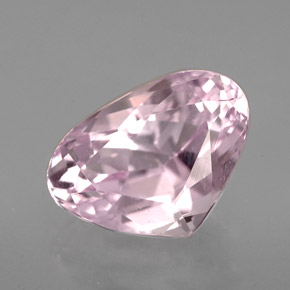 Kunzita rosa natural de 5,09 ct, en forma de pera, VVS-VS