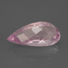 Kunzita Rosa natural de 6.39 ct, En forma de pera, VVS