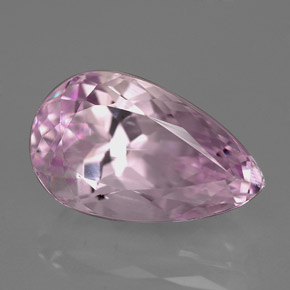 Kunzita rosa natural de 9,18 ct, en forma de pera, VVS-VS