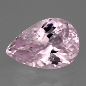 Kunzita rosa natural de 7,87 ct, en forma de pera, VVS-VS
