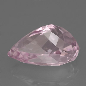 Kunzita rosa natural de 7,87 ct, en forma de pera, VVS-VS