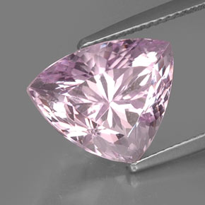 Kunzita rosa natural de 9,19 ct, trillón, VVS-VS
