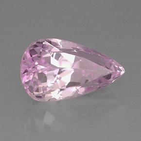 Kunzita rosa natural de 9,19 ct, en forma de pera, VVS-VS