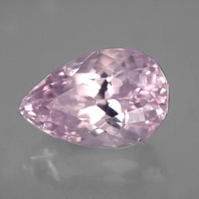 Kunzita Rosa natural de 6.84 ct, En forma de pera, VVS-VS