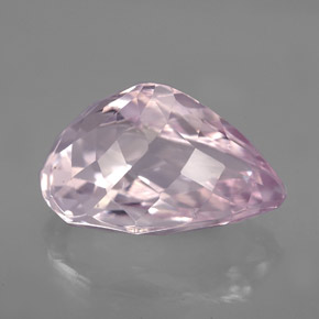 Kunzita Rosa natural de 6.84 ct, En forma de pera, VVS-VS