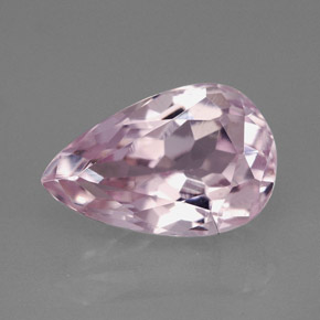 Kunzita Rosa natural de 4.07 ct, En forma de pera, VVS-VS