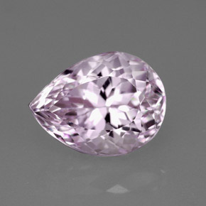 Kunzita rosa natural de 4,28 ct, en forma de pera, VVS-VS